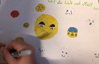 Das Bild zeigt unterschiedliche Smileys, die traurig, wütend, erschrocken und verängstigt aussehen. Begründet wird das Bild mit der Überschrift 